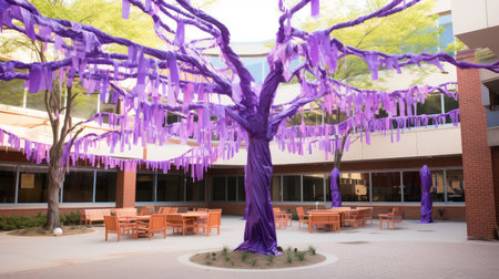 photograph cancer ribbon treeの素材