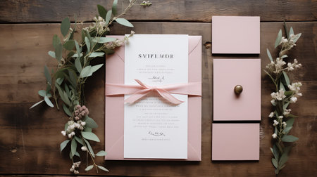 invitation pink inviteの素材