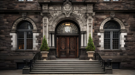 facade black and grey brickの素材