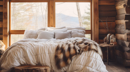 cozy white comforterの素材