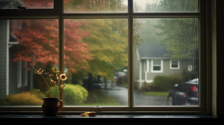 suburban blurry houseの素材