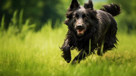 black short fur textureの素材