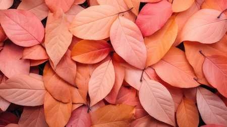 colors peach leavesの素材