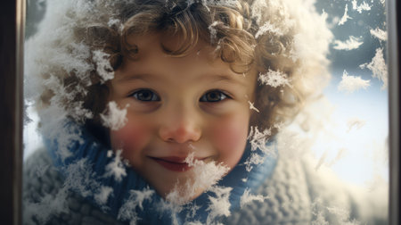 gaze window snowの素材