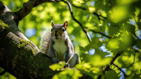 canopy western gray squirrelの素材