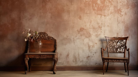 textured brown paint backgroundの素材