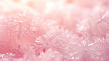 up snowflakes pinkの素材