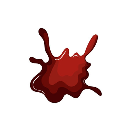 transfer blood stain cartoon vector illustrationのイラスト素材