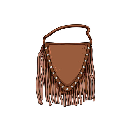 rodeo cowgirl bag cartoon vector illustrationのイラスト素材