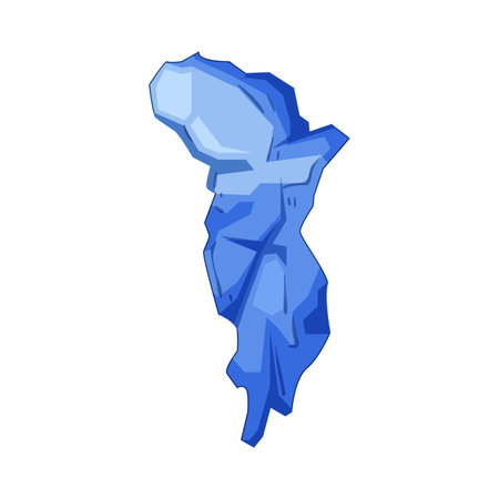 sea iceberg cartoon vector illustrationのイラスト素材