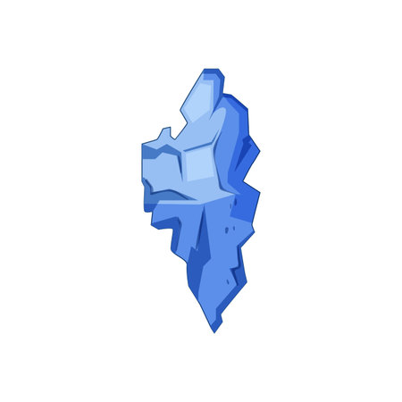 ocean iceberg cartoon vector illustrationのイラスト素材