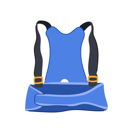 brace back posture corrector cartoon vector illustrationのイラスト素材