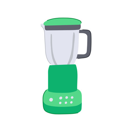 speed smoothie blender cartoon vector illustrationのイラスト素材