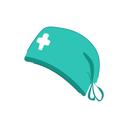 cotton surgical cap cartoon vector illustrationのイラスト素材