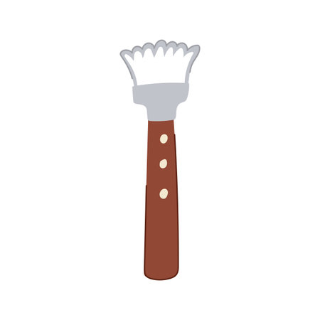 handle coconut scraper tool cartoon vector illustrationのイラスト素材