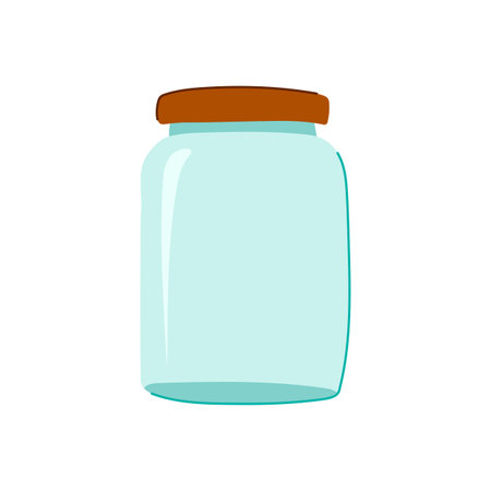 grounds coffee jar cartoon vector illustrationのイラスト素材