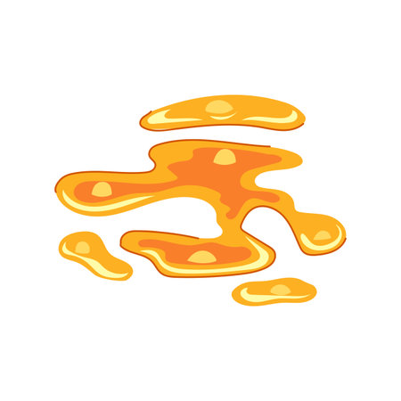 fissure lava puddle cartoon vector illustrationのイラスト素材