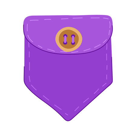 fashion pocket cartoon vector illustrationのイラスト素材