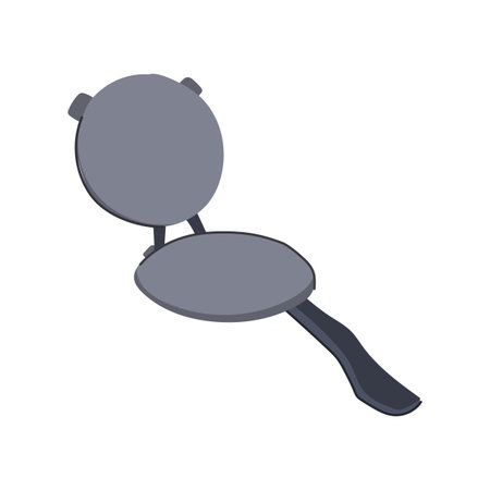 flour tortilla press cartoon vector illustrationのイラスト素材