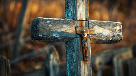 photo rustic wood crossの素材