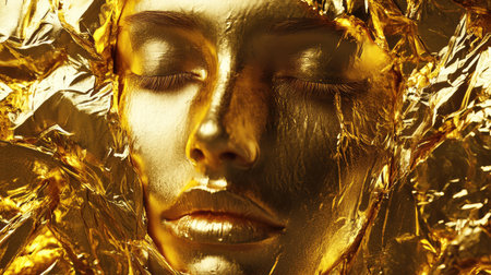 photo dark gold foilの素材