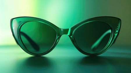 fashion green sunglassesの素材