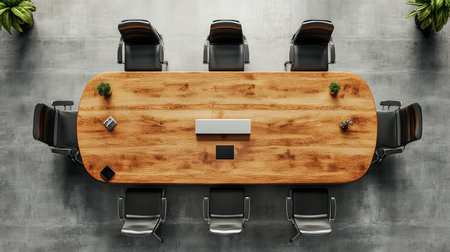 design conference table top viewの素材