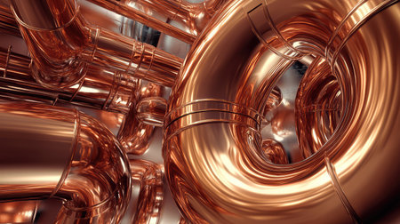 shine copper metalの素材