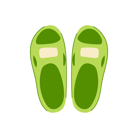 thongs beach footwear cartoon vector illustrationのイラスト素材