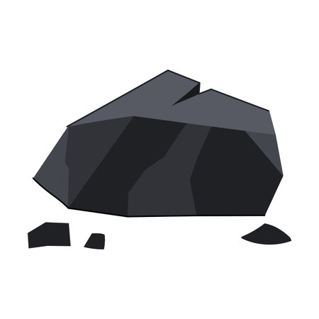mining coal ore cartoon vector illustrationのイラスト素材