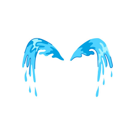 lament cry cartoon vector illustrationのイラスト素材