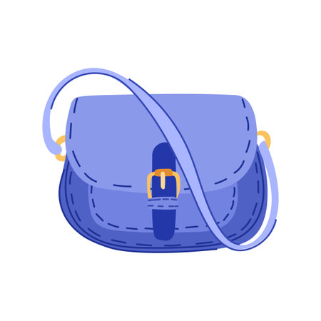 accessory handbag woman leather cartoon vector illustrationのイラスト素材
