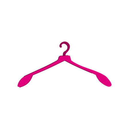 ecofriendly hanger plastic cartoon vector illustrationのイラスト素材