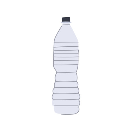 convenience plastic water bottle cartoon vector illustrationのイラスト素材