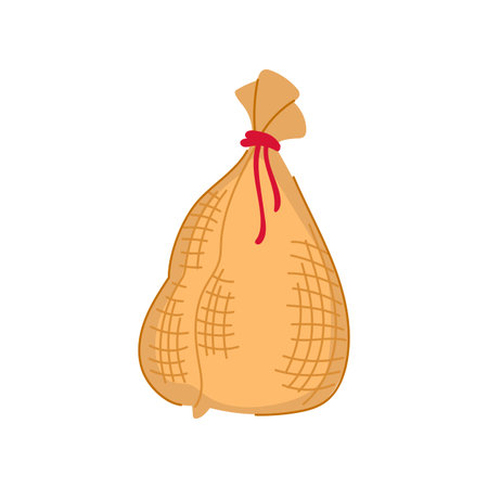 barrier sand bag cartoon vector illustrationのイラスト素材