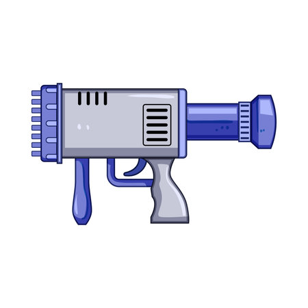 fun bubble gun toy cartoon vector illustrationのイラスト素材
