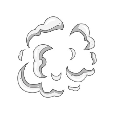 storm dust burst cartoon vector illustrationのイラスト素材