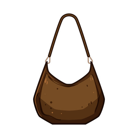 luxury handbag woman leather cartoon vector illustrationのイラスト素材