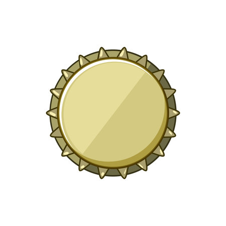 liner metall bottle cap cartoon vector illustrationのイラスト素材