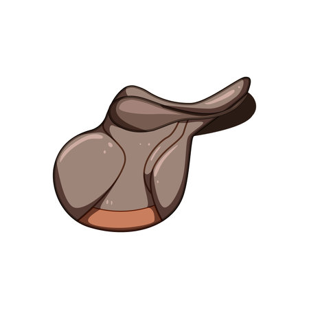 stirrups saddle cartoon vector illustrationのイラスト素材