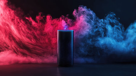 smautomation futuristic style voice assistant explosion