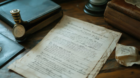 healthcare simulation of vintage medical mortgage document