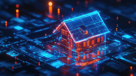 contrct digital representation of a home loan agreement
