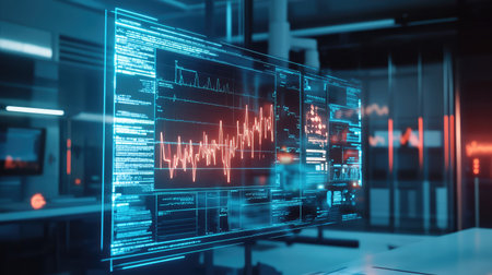 technology glitch in the holographic display of the medical report