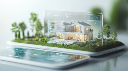 visuliztion zooming into a realistic 3d property dashboard