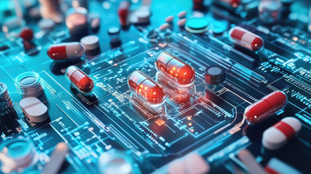 precision high tech schematic approach to pill disassembly