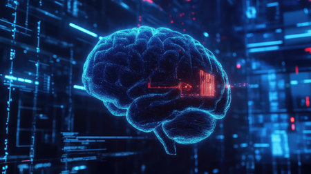 imaging realistic 3d style brain scan data stream