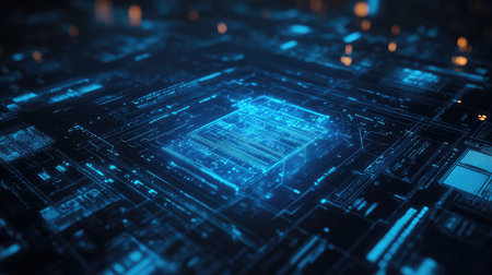 technology holographic display of a digital prescription blueprint