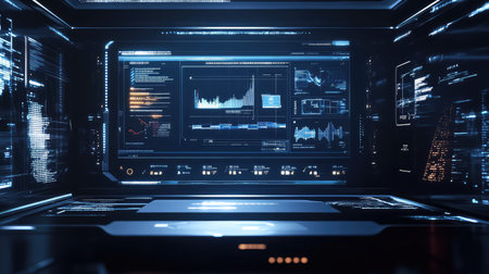 interface minimalist futuristic property dashboard scan