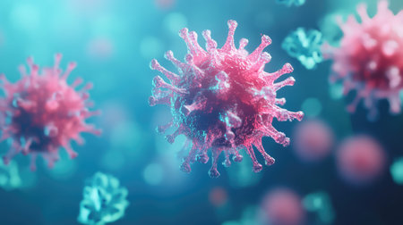 rendering realistic 3d stylized animation of virus mutation